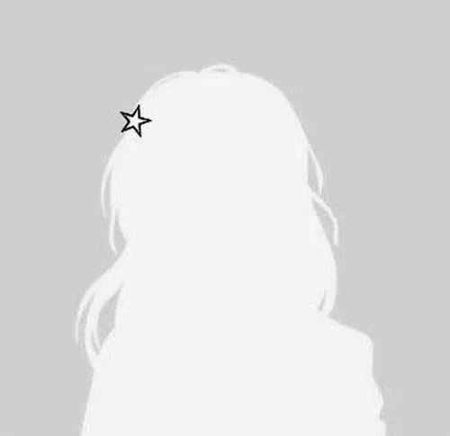 Ảnh đại diện trắng nữ có ngôi sao ở tóc