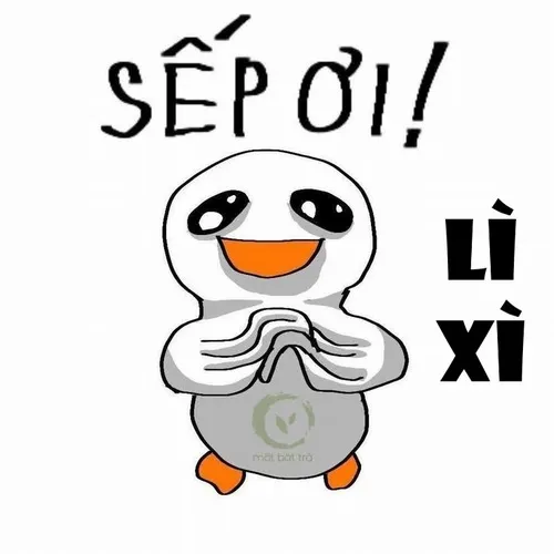 Ảnh chế đòi lì xì sếp nhìn ngây thơ mà gian