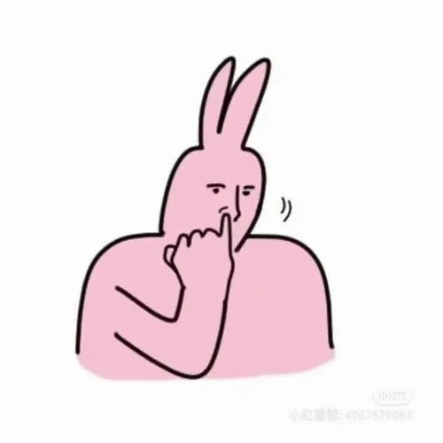 Ảnh chế thỏ hồng đứng giữa nền cầu vồng sặc sỡ