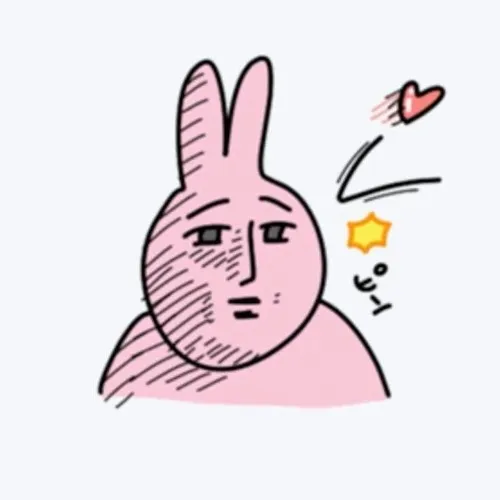 Meme thỏ hồng đại diện cho kiểu lạnh lùng mà lầy