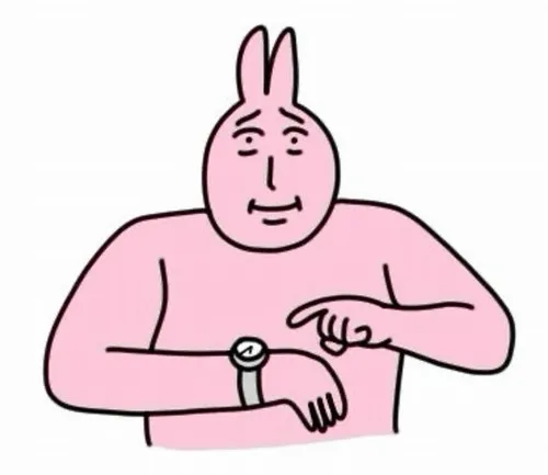 Hình chế vui thỏ hồng với dáng đứng đầy thần thái