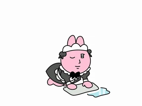 Hình troll thỏ hồng giơ tay kiểu bất cần đời