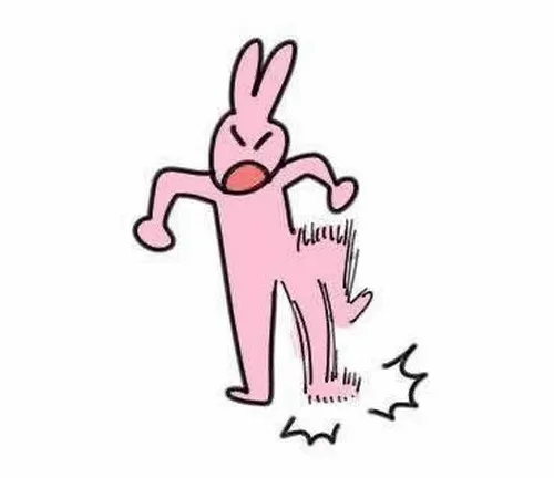 Meme chế nhân vật thỏ hồng với phong cách độc lạ