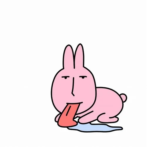 Ảnh chế thỏ hồng le lưỡi liếm lan truyền nhanh trên TikTok