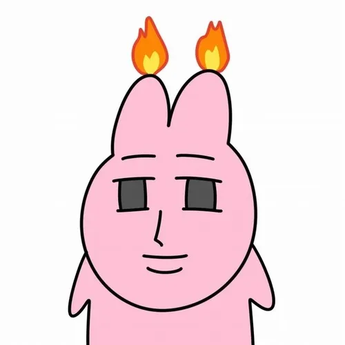 Meme thỏ hồng che mặt xấu hổ nhưng nhìn vẫn cute