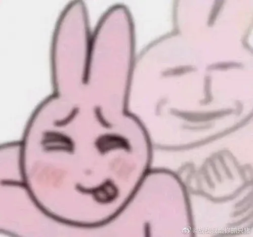 Ảnh troll thỏ người nháy mắt thèm thuồng