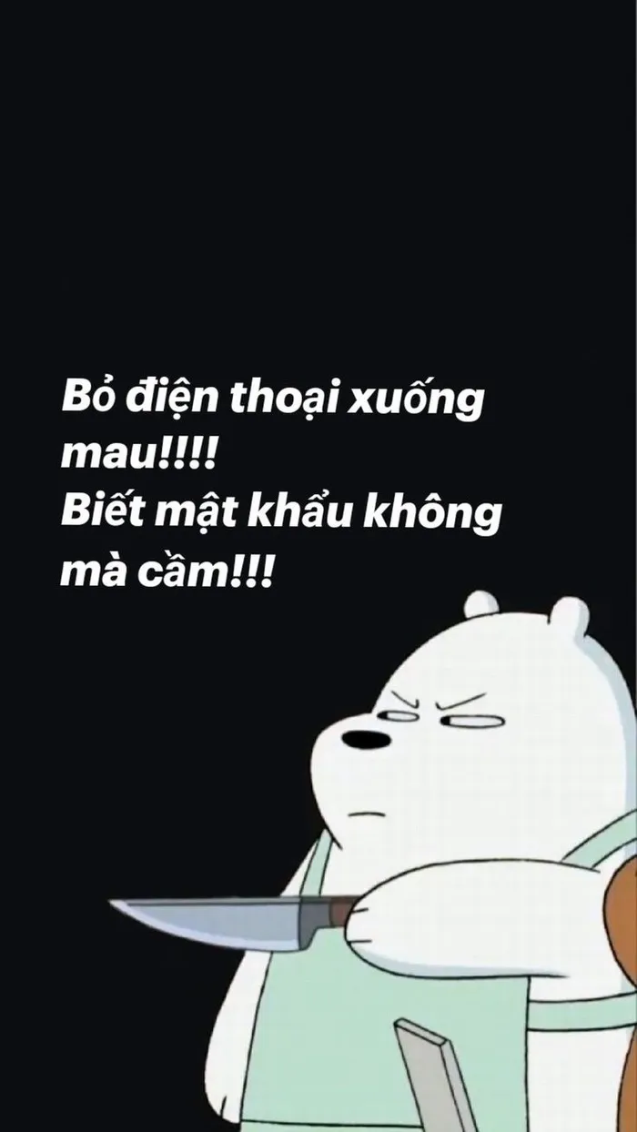 Hình nền meme cho máy tính, phối kiểu tối giản cực sang.