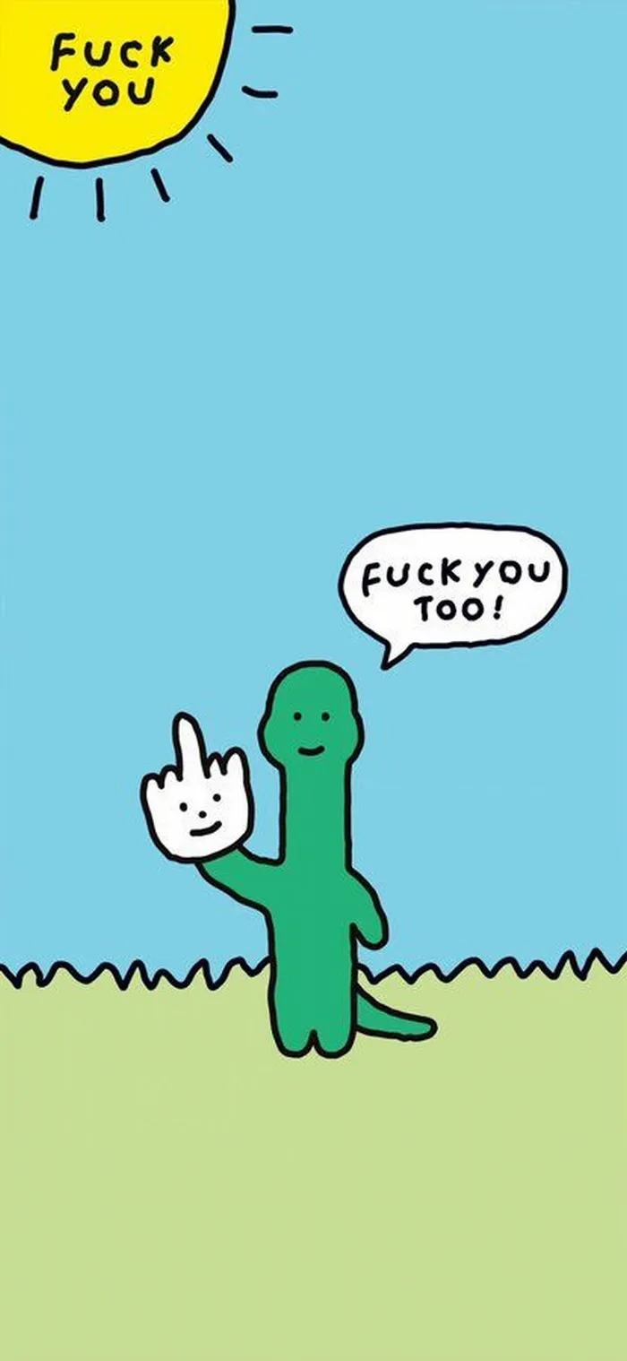 Wallpaper ếch xanh với background xanh mint siêu mát mắt.