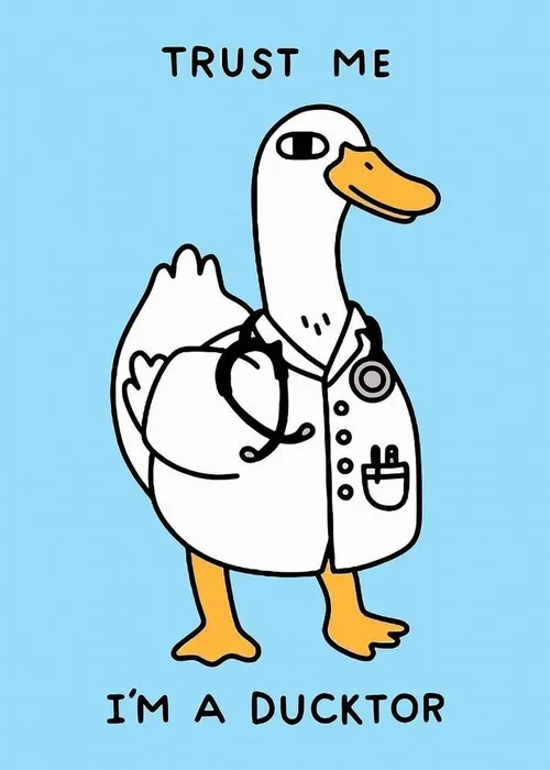 Ảnh meme bác sĩ mèo, biểu cảm chuẩn bệnh nhân kiên cường.