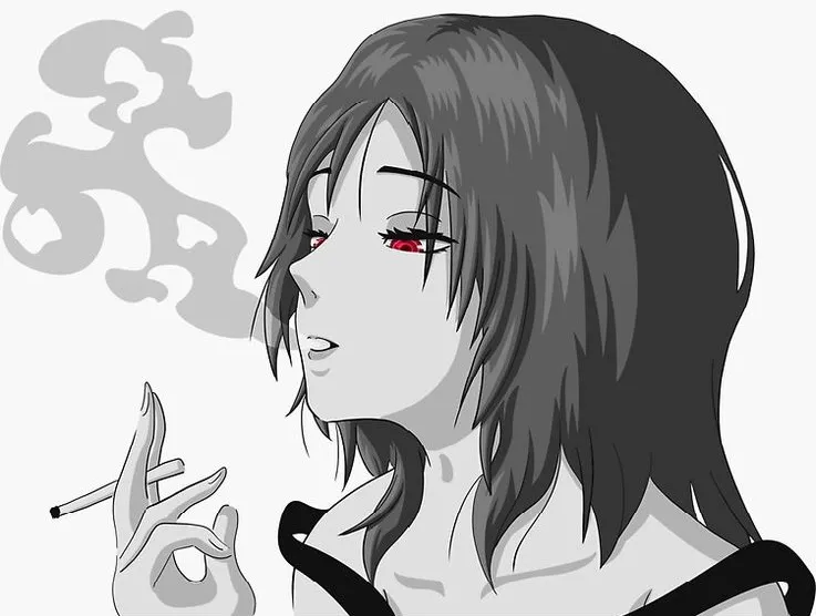 Ảnh chế ngậm điếu thuốc lá trông chững chạc