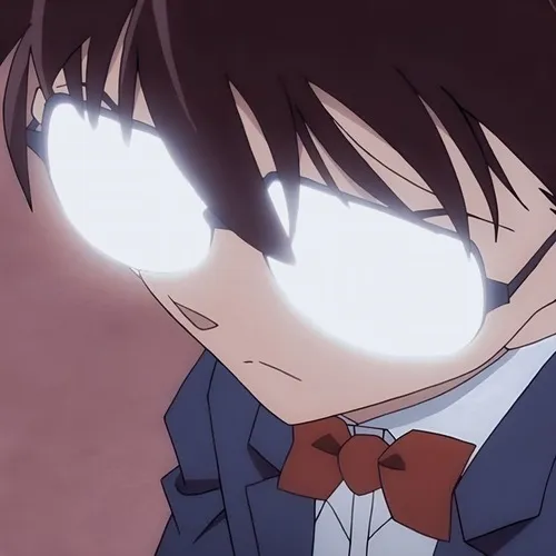 Ảnh meme Conan đôi mắt phát sáng