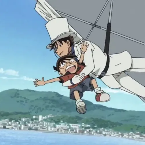 Meme Heiji ánh mắt nghiêm túc nhưng hài lắm