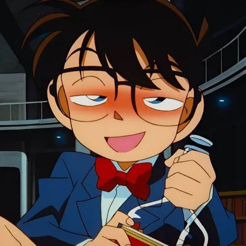 Meme chế ánh mắt Conan kiểu “tao thấy hết”