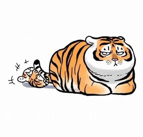 Meme hài hổ phúng phính, đáng yêu không chịu nổi