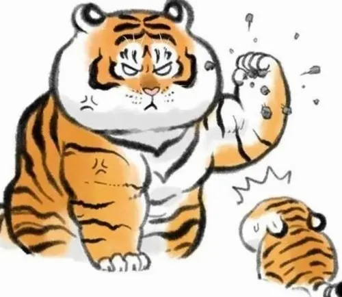 Hình troll hổ “quê độ” khi bị bắt quả tang