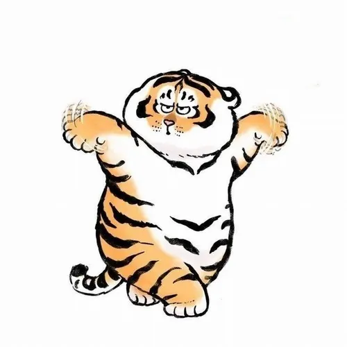 Meme hài hổ múp míp, cười toe răng siêu đáng yêu