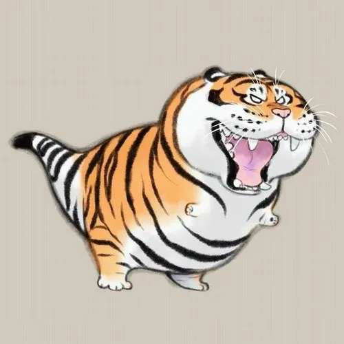 Hình troll hổ phệ phệ, vẫn cố làm mặt lạnh