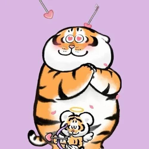 Meme hổ đẫy đà, di chuyển chậm như slow motion