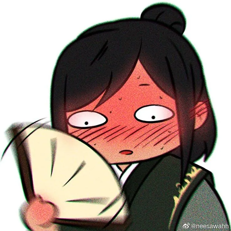 Ảnh chế anime biểu cảm mắc cỡ đỏ mặt siêu cưng