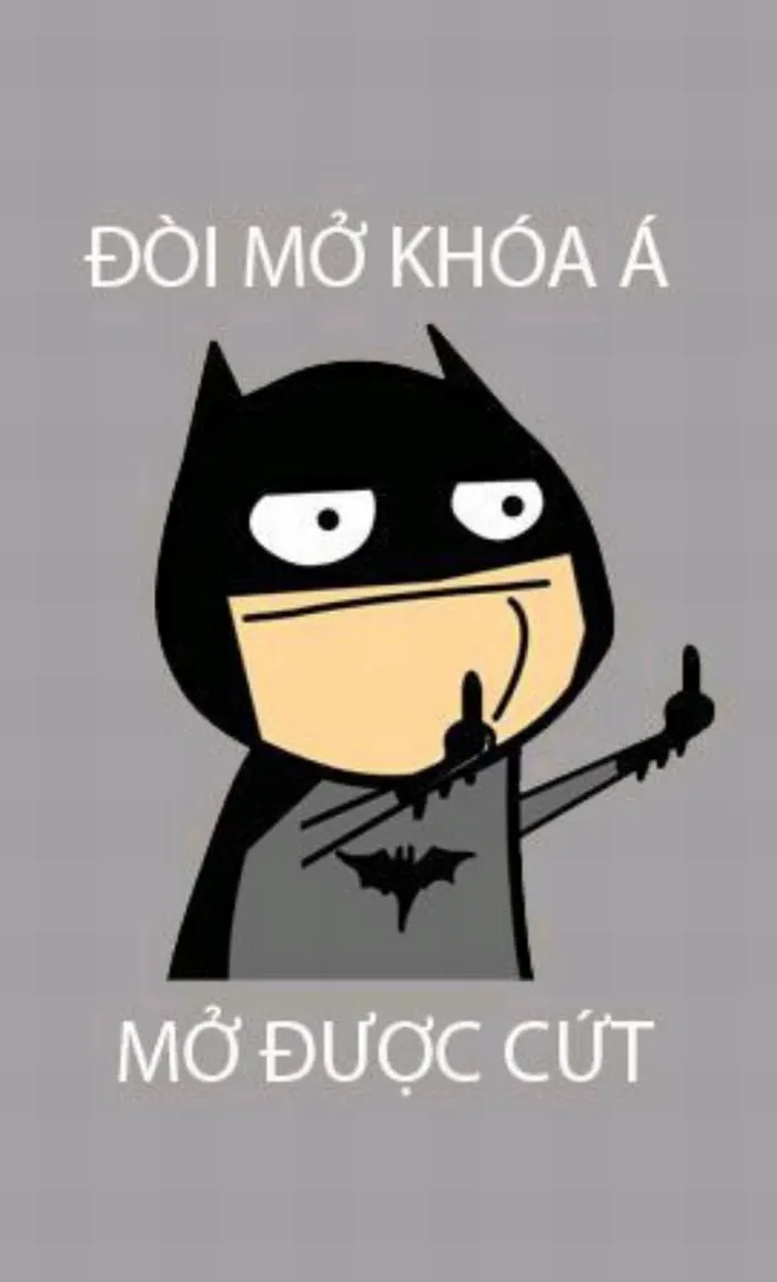 Meme hình nền Đòi mở khóa á, mở được cứt