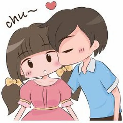 Hình chế nụ hôn trong mơ, quá đỗi ngọt ngào