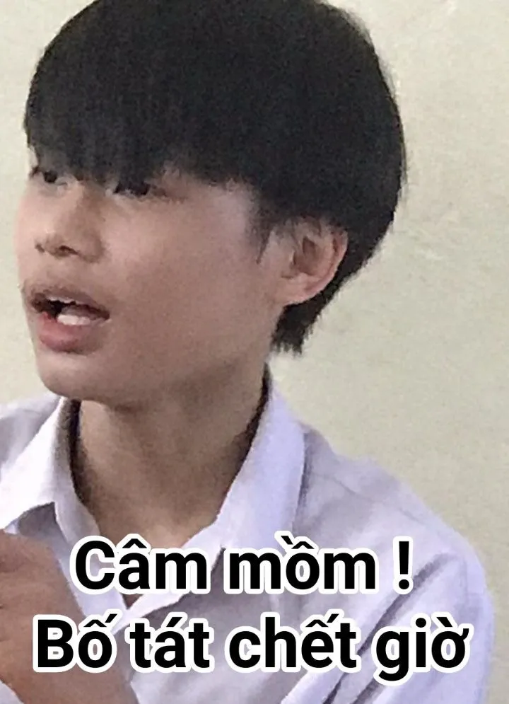 Ảnh chế ánh mắt câm mồm lại đi.