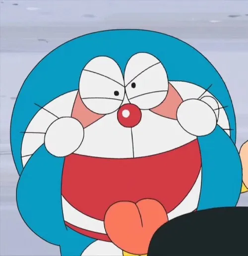 Hình troll Doraemon thè lưỡi lan nhanh trên TikTok.