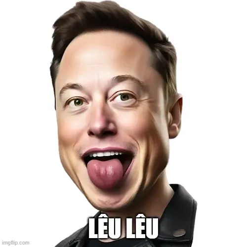 Hình chế lưỡi thè ra khiến mọi người bật cười.