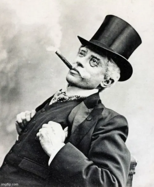 Meme chế quý ông mang dáng đứng điềm đạm chuẩn mực