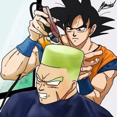 18 Ảnh vui Songoku nhìn Toriyama Akira với ánh mắt biết ơn