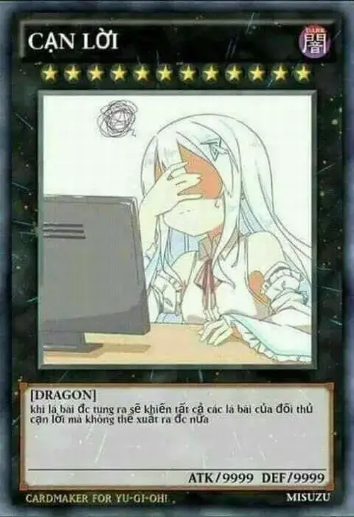 Hình chế lá bài cạn lời vừa nhìn đã buồn cười