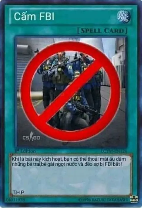 Ảnh troll lá bài cấm FBI chuẩn Gen Z