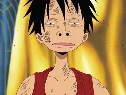 Ảnh troll Luffy thiểu năng vô hại dùng để trêu bạn kiểu đáng yêu