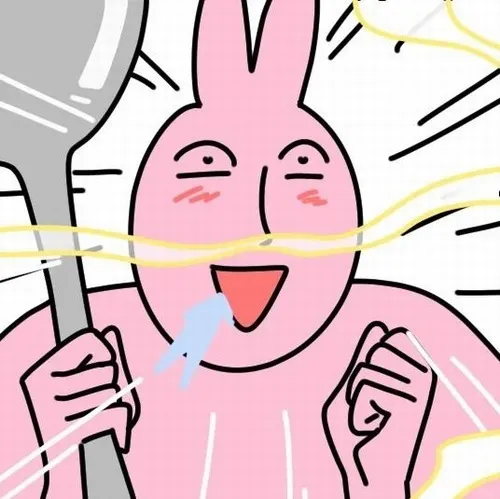 Ảnh hài thỏ người hồng thèm nhỏ dãi