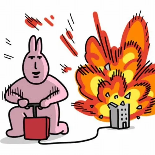 Hình troll thỏ hồng khiến ai xem cũng “ngấm dần”