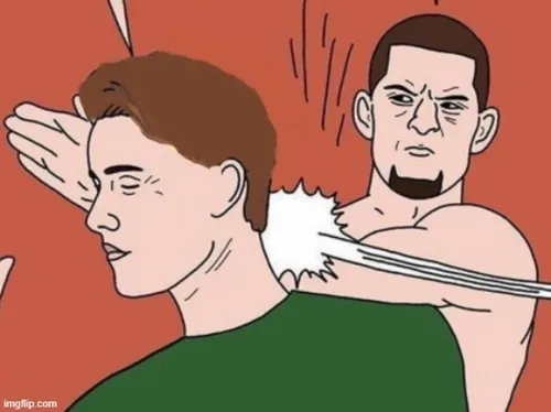 Hình chế meme vả vô mỏ, caption đọc là cay