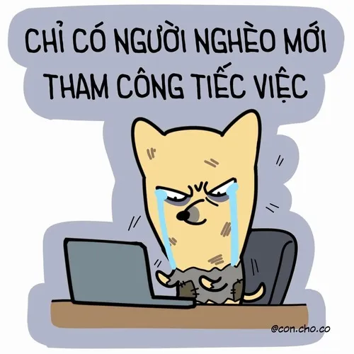 Lúc tăng ca và ly cà phê là hai người bạn thân