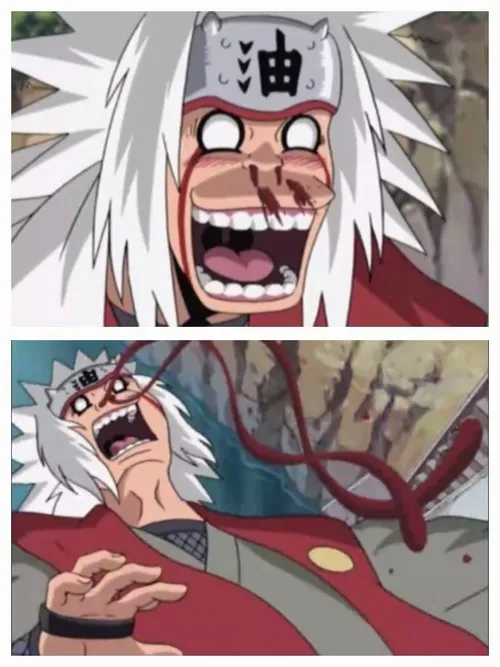 8 Ảnh chế Jiraiya xịt máu mũi liền khi crush cười tỏa nắng