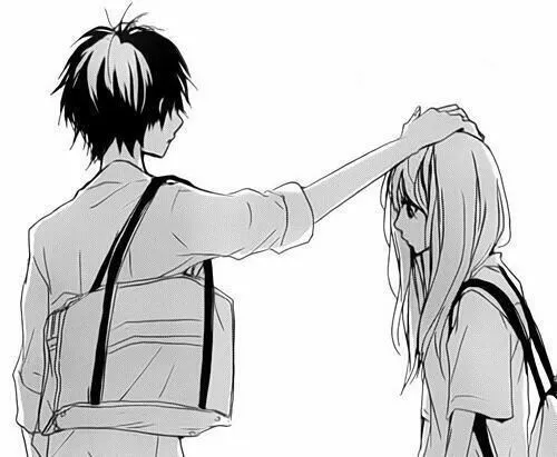 Hình troll vỗ đầu thể hiện sự yêu thương qua hành động nhỏ.