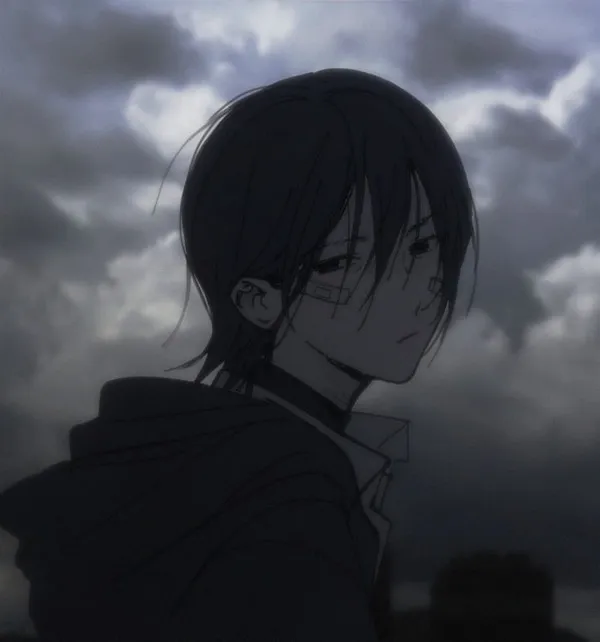 Hình profile nhân vật anime ánh sáng mờ