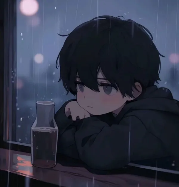 Ảnh trang cá nhân nhân vật anime trầm tư