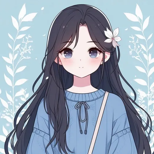 Hình đại diện anime gợi vibe trong trẻo bằng tông pastel dịu