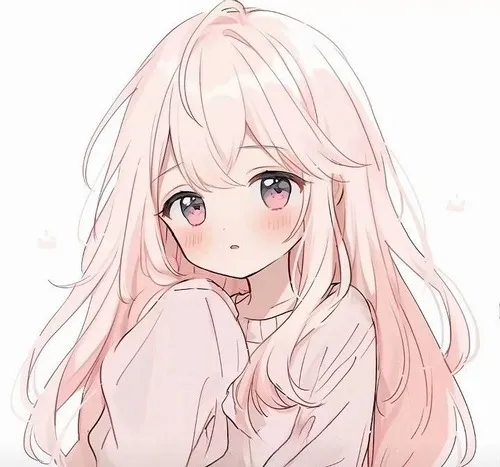 Ảnh avatar anime nữ cute trong bố cục và điểm nhìn hài hòa