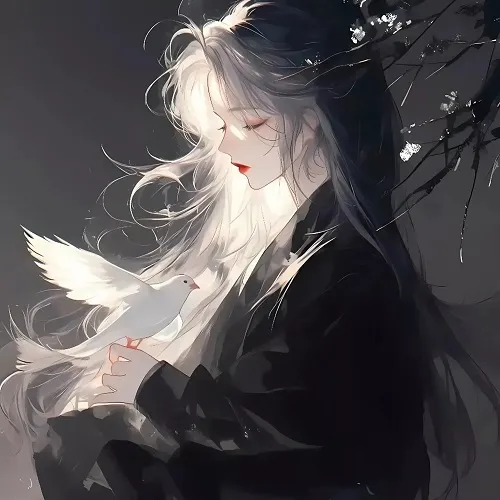 Hình profile anime cô gái lạnh, ánh kiếm lóe nhẹ