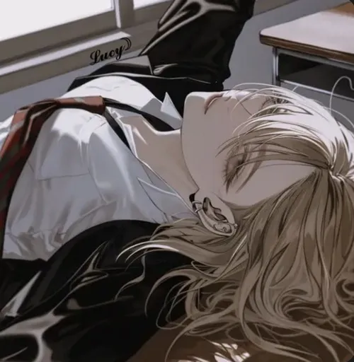 Hình profile anime nàng lạnh, nền blur nhẹ tinh tế