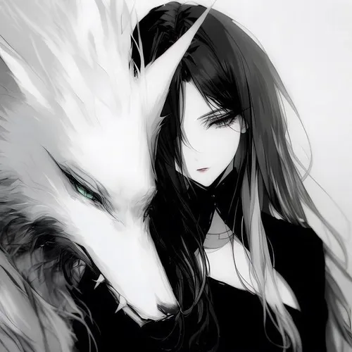 Avatar Instagram anime nữ lạnh, ánh đổ phản gương