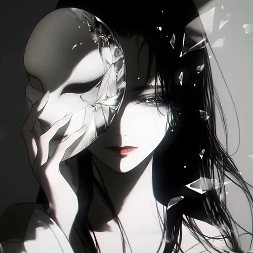 Avatar anime nữ lạnh, ánh sáng phản từ thanh kiếm