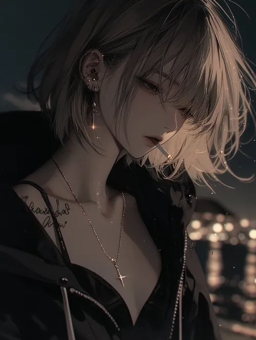 Hình profile anime nhân vật lạnh, ánh sáng phản chiếu