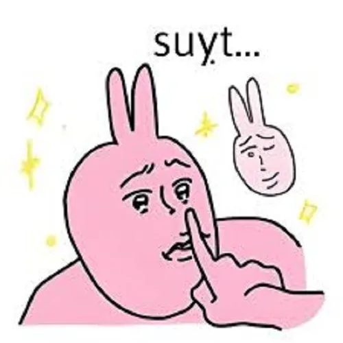 28 Ảnh chế thỏ hồng “đừng nói ra” mang tinh thần duyên dáng.