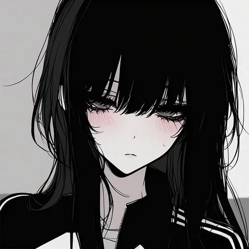 Hình profile anime cô gái lạnh, tóc bay nền blur